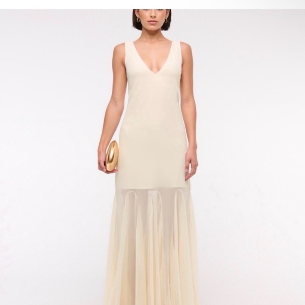 Abercrombie & Fitch Cream Maxi Dress